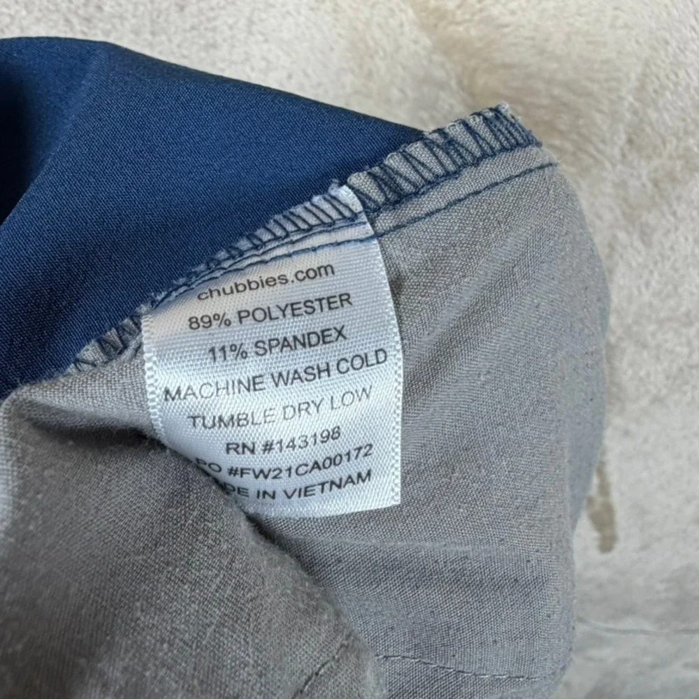 Chubbies Everywear Shorts Mens XXL Navy Blue 6 Inch Inseam Stretch Athleisure